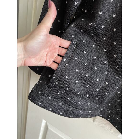 TALBOTS Petite Geometric Fair Isle Fleece High Neck Pullover Top Sweater Sz MP - Picture 3 of 11